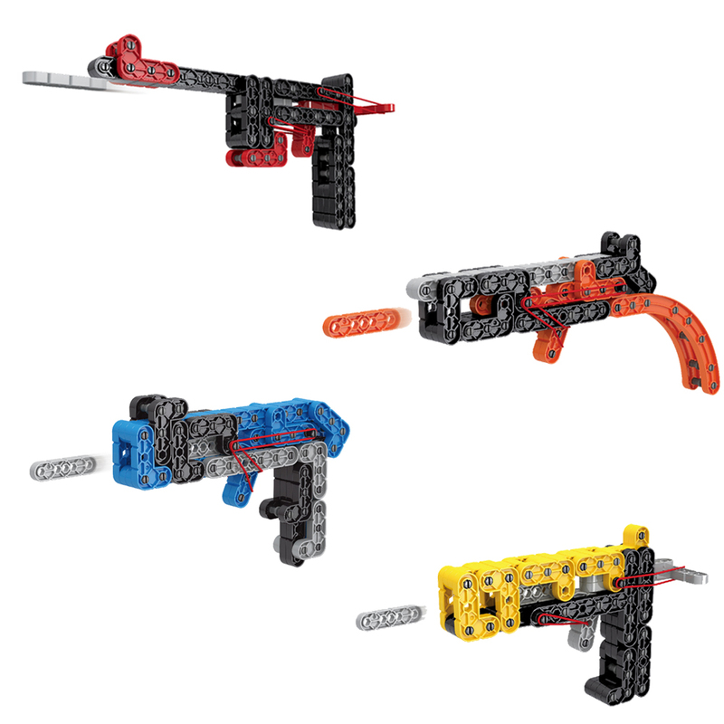 Assembly Plastic Simulation Building Block Gun