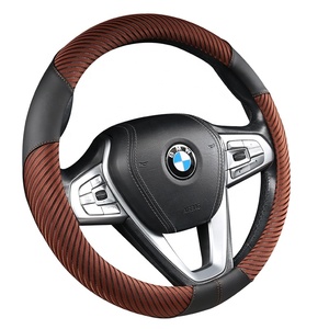 Housses de <span class=keywords><strong>volant</strong></span> de voiture en cuir PVC PU, accessoires automobiles, housses de <span class=keywords><strong>volant</strong></span> - Product Image 2