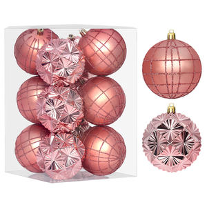 TANG XI Set di Palline Decorative per Albero di <span class=keywords><strong>Natale</strong></span> di Alta Qualità, Infrangibili, 8cm, 12 Pezzi, Palline Decorative per <span class=keywords><strong>Buon</strong></span> <span class=keywords><strong>Natale</strong></span> - Product Image 2
