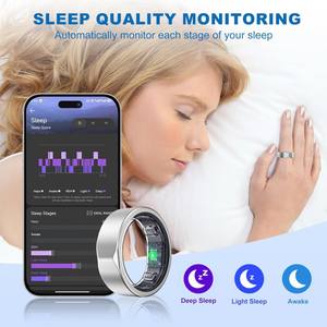 Anillo Inteligente de Titanio con Monitor de Ritmo Cardíaco, Contador de Pasos, Registro de Calorías y Sueño, Sin Cuota de Suscripción - Product Image 5