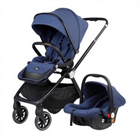 Poussette bébé légère et portable en métal, bidirectionnelle, avec fonctions assise et couchée, pliable pour nouveau-nés et enfants, idéale pour les voyages, vente en gros