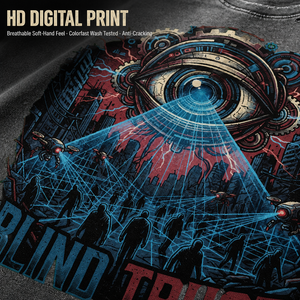 Vintage Washed Acid Wash <b>T</b> <b>Shirt</b> Men Futuristic Eye Graphic Print Short Sleeve Cyberpunk Streetwear Tee Y2K <b>Grunge</b> Manufacturer - Product Image 2
