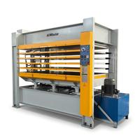 Presse hydraulique à chaud robuste 2500*1300mm pour panneaux de bois massif multicouches et cartes de circuits imprimés