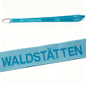 Free Sample No Minimum Order Wholesale Custom Logo Double Side Jacquard Neck <b>Lanyards</b> <b>Polyester</b> - Product Image 2