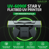 Imprimante SUBLISTAR 3D TPU pour patchs, UV DTF, broderie, impression de logos et badges, 9060 6090, impression à plat, 3 têtes I3200, caméra