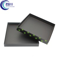 Caja de Regalo de Papel Reciclable Ecológica Personalizada, Impresión de Logotipo en Lámina Verde, Caja Rígida de Cartón para Regalos de Chocolate y Bocadillos