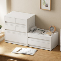 Caja de almacenamiento de cajón japonés, armario de almacenamiento de plástico multicapa, caja organizadora de armario, caja de archivo de escritorio multifuncional