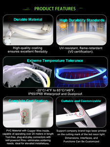 Bande lumineuse LED pour éclairage extérieur de scène KTV Neon Light Rgb Led Rope 50 Meter Neon Flex - Product Image 4