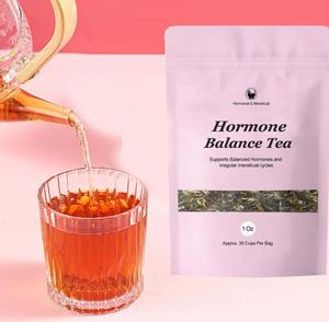Wellnes สมุนไพรธรรมชาติ100% ใบตำแยมิ้นท์ราสเบอรี่ผสมในชาสมดุลฮอร์โมนหลวม - Product Image 2