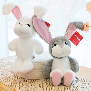 Unisex Gray <strong>Peter</strong> <strong>Rabbit</strong> Stuffed Plush <strong>Toy</strong> Cute Long-Eared Bunny with OEM Logo Cotton Fabric with PP Filling Children's Gifts - Product Image 4