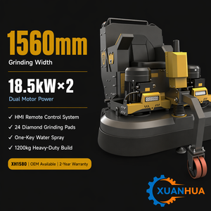 Pulidora <span class=keywords><strong>de</strong></span> Pisos <span class=keywords><strong>de</strong></span> Concreto XUANHUA XH1580, 18.5kWx2, Control Remoto, 1560mm, Máquina Industrial <span class=keywords><strong>de</strong></span> Pulido <span class=keywords><strong>de</strong></span> Pisos <span class=keywords><strong>de</strong></span> Alta Resistencia - Product Image 1