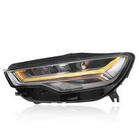 Phares LED JUSHUN pour Audi A6 A6L C7 Avant Allroad 2012-2015, mise à niveau des phares, lampes avant