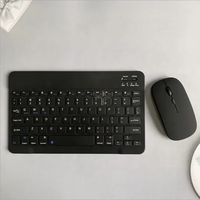 Kotak Kustom Black Metal Mouse Nirkabel Multimedia Bekas Ponsel Mini Plastik ABS Keyboard Mini Nirkabel BT 9 Tombol