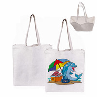Sac fourre-tout en lin de qualité supérieure pour impression par transfert thermique, sac de shopping personnalisé vierge