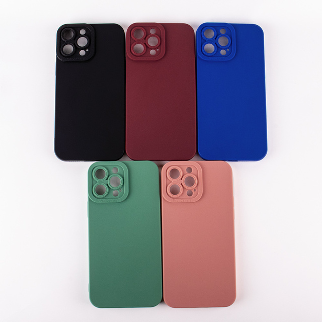 For iPhone 14 Pro Max 13 12 11 XR XS 7 8 Wholesale Candy Color TPU Case Anti Scratch Ultra Clear Soft Mobile Phone Case Cover