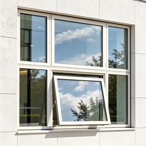 Grande fenêtre à ouverture supérieure <span class=keywords><strong>en</strong></span> aluminium sur mesure, résistante aux ouragans, double vitrage Energy Star pour magasin de <span class=keywords><strong>d</strong></span>étail <span class=keywords><strong>en</strong></span> bord de mer - Product Image 1