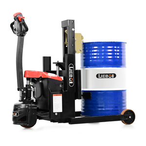 전동식 <span class=keywords><strong>350kg</strong></span> 400kg 배럴 리프터 배터리 구동 오일 드럼 운반 트럭 드럼 리프터 자재 운반 장비 - Product Image 1