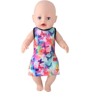 Poupée en peluche de 18 pouces, jupe imprimée papillon, modè<span class=keywords><strong>le</strong></span> de jouet à faire soi-même pour poupées Bew <span class=keywords><strong>Bron</strong></span> de 18 pouces, cadeau pour enfants - Product Image 3