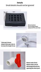 Bac à shampoing portable professionnel avec circulation d'eau pour salon de coiffure - Product Image 2