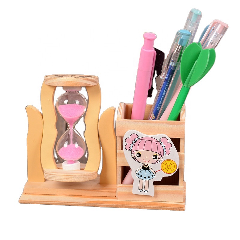 Mini Clessidra In Legno Di Bambù 1 Minuto - Timer Sabbia Per Spazzolino, Giochi, Scuola, Cucina - 3