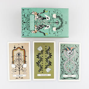 定制环保塔罗牌制造商-紫外涂层防水甲板，带定制无标志天鹅绒袋和指南 - Product Image 3