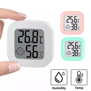 1pc Mini LCD Digital Thermometer Hygrometer Indoor Room Temperature  Humidity Meter Sensor Gauge Weather Station