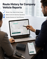 Traceur GPS magnétique Trevaron Auto 10000mAh à longue autonomie pour la gestion de flotte d'entreprise et la sécurité des véhicules (avec application)