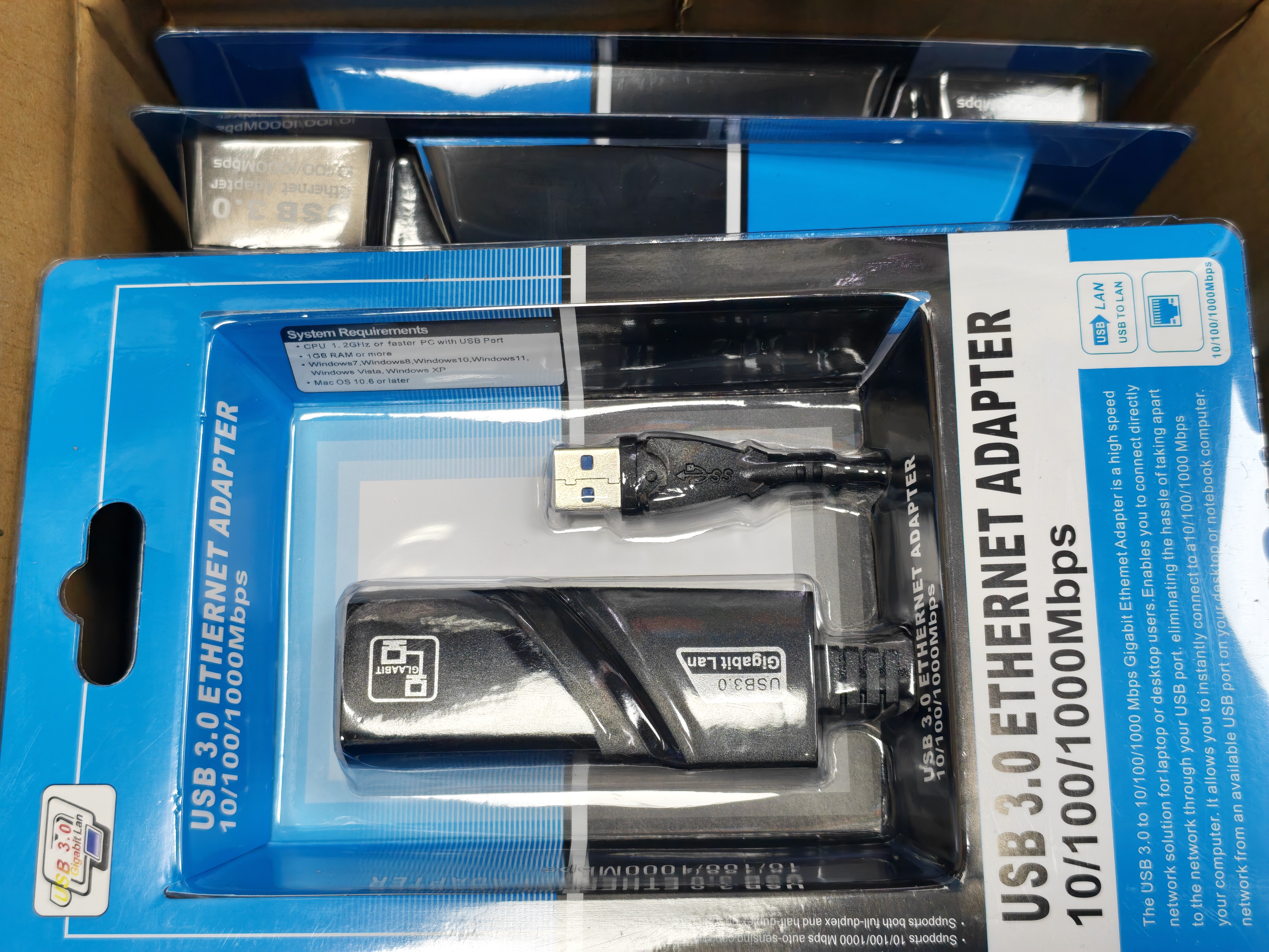 อีเธอร์เน็ต USB สีดำ