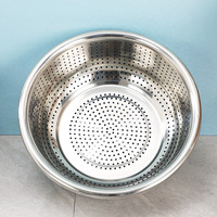 Grand égouttoir de cuisine en acier inoxydable de 45 cm, 50 cm, 55 cm, 60 cm, 70 cm – Bol de lavage et passoire