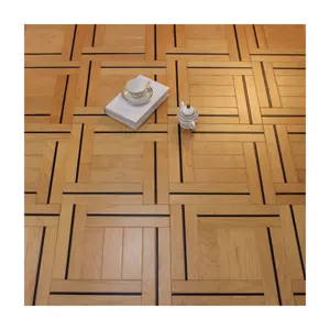 Parquet en bois d'érable canadien incrusté de palissandre TAP & GO