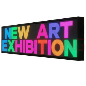 Speichern Sie Promos Custom Graphics Bus stoppt Regen-/Staub beständigkeit Klare Nachrichten Wasserdichte LED-Informations anzeige für Werbe messen - Product Image 1