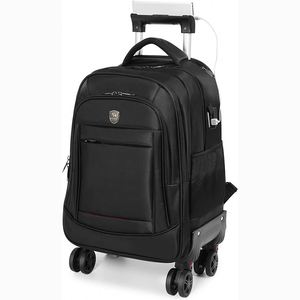 BSCI Rolling <b>Backpack</b> Waterproof with <b>Wheels</b> for Laptop Compartment from Chinese manufacturer - Product Image 1