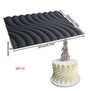 Per Swiss Roll Tappetini <span class=keywords><strong>in</strong></span> Silicone Texture cuore piastrelle per Mousse e torta decorazione di cottura stampo - Product Image 6