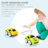 Voiture RC Intelligente 2025 avec Télécommande 2.4G, Évitement d'Obstacles, Fonction Suivez-Moi, Mignonne, Portée 30-80m, Utilisation Intérieur/Extérieur, Jouet de Loisir RC