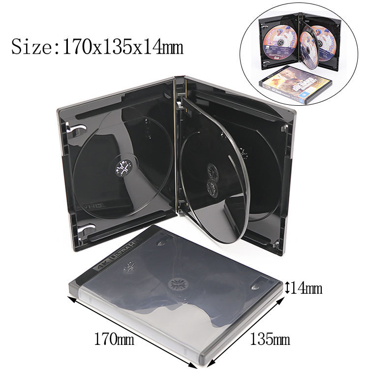 A04: 4K Blu-ray Disc Case-Set de 4 disques