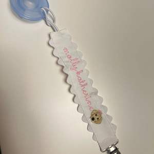 Personalizado bordado personalizado bebé recién nacido chupete cadena infantil bebé niño niña Gingham chupete Clips bebé babero conjunto 2025 - Product Image 5