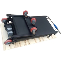 Chariot d'escalade électrique pliable et portable pour escaliers, capacité 250 kg - 400 kg, robuste, à quatre roues, avec batterie