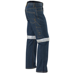 <span class=keywords><strong>Hi</strong></span> Vis Reflect Construct Mecánico Uniformes DE SEGURIDAD Ropa Elástica Stretch Denim Cargo Ropa de trabajo para hombre Pantalones vaqueros para hombre - Product Image 5