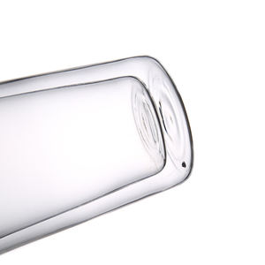 Vente en gros de gobelets en verre à double paroi avec couvercle en plastique scellé étanche à l'eau tasse en verre résistant à la chaleur avec deux couches - Product Image 3