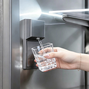 Réfrigérateur encastrable en acier inoxydable 30 pouces grande capacité type américain avec <span class=keywords><strong>distributeur</strong></span> d'<span class=keywords><strong>eau</strong></span> et machine à glaçons automatique - Product Image 2