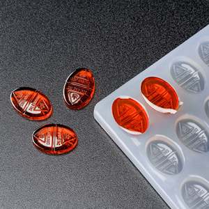 Moule ovale en silicone pour bonbons gélifiés, design séparé, pour la production de bonbons gélifiés en cuisines commerciales - Product Image 6