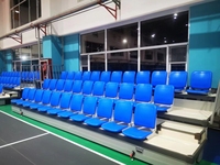 Gradins rétractables en HDPE |   Système de chaise télescopique pour une utilisation intérieure gain de place, conception durable et compacte, capacité inférieure à 3 kg