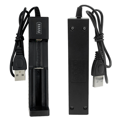 USB Battery Charger 18650 Universal Smart 1 Slot Charge 18650 battery fast charger