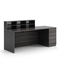 Guangdong Comptoir de réception Bureau design Table de réception en bois blanc