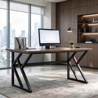 Bureau de direction de 72,8 pouces en gros, grand bureau informatique, poste de travail moderne et simple, bureau pour ordinateur portable, mobilier de bureau professionnel