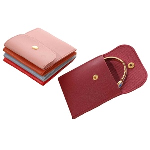 Nouveauté : Pochette en cuir PU avec fermeture à pression pour bijoux (bagues, colliers, bracelets) – Boîte cadeau pliable à rabat - Product Image 1