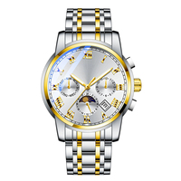 Reloj Mecánico para Hombre, Diseño Multifuncional con Esfera de Sol, Luna y Estrellas, Clásico y Atemporal, Gran Venta