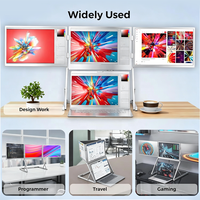 Triple Screen Monitor 2026 New 3*16" One-Cable Portable for Small Meetings Monitores 2560*1600 Laptop Expansion Auxiliary Screen