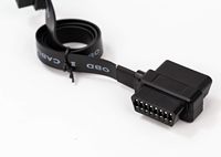 Cable de diagnóstico de camión automotriz OBD II OBD2 1 macho 2 hembra divisor de cinta de paso de 2 pies con conductor de cobre