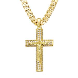 Nuova <span class=keywords><strong>Collana</strong></span> HipHop <span class=keywords><strong>con</strong></span> Ciondolo a <span class=keywords><strong>Croce</strong></span> in Acciaio Inox 14k e Catena a Corda Placcata Oro Impermeabile <span class=keywords><strong>con</strong></span> Carte da Poker per Regalo e Feste - Product Image 1